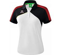 Erima Women's Premium One 2.0 Polo-shirt, white/black/red/yellow, Size 46