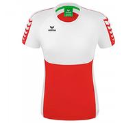 Erima Women's Six Wings Functional T-Shirt, Red/White, 38