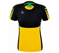 Erima Women's Six Wings Functional T-Shirt, Yellow, 36