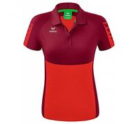 Erima Women's Six Wings Sport Polo, Red/Bordeaux, 44
