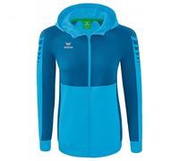 Erima Women's Six Wings Training Jacket with Hood, Curaçao, 38