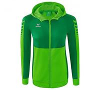 Erima Women's Six Wings Training Jacket with Hood, Green, 38