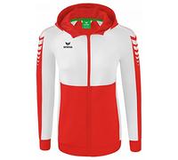 Erima Women's Six Wings Training Jacket with Hood, Red/White, 34