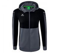 Erima Women's Six Wings Training Jacket with Hood, Slate Grey, 38