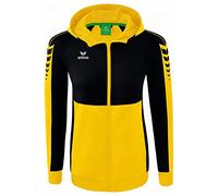 Erima Women's Six Wings Training Jacket with Hood, Yellow, 34