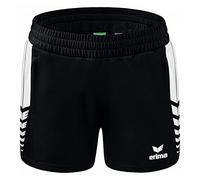 Erima Women's Six Wings Worker Casual Shorts, Black/White, 38