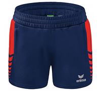 Erima Women's Six Wings Worker Casual Shorts,New Navy/Red, 34