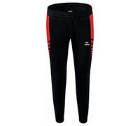 Erima Women's Six Wings Worker Functional Pants, Black/Red, 34