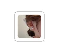 Erimberate Bohemian Butterfly Pearl Jacket Earrings White Enamel Butterfly Earrings Round Pearl Stud Earrings Minimalist Pearl Butterfly Earrings Jewelry for Women