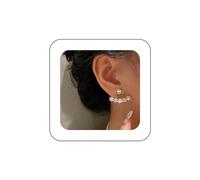 Erimberate Bohemian Crystal Jacket Earrings Gold Cz Paved Earrings Small Crystal Stud Earrings Minimalist Rhinestone Ear Jacket Earrings Jewelry for Women