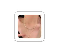 Erimberate Bohemian Layered Disc Ball Choker Necklace Gold Ball Bead Pendant Necklace Disc Coin Collar Necklace Minimalist Coin Chain Necklace Jewelry for Women Gifts
