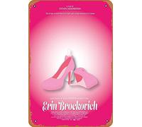 Erin Brockovich Movie Poster Design Metal Print Vintage Metal Sign Tin Sign 12 x 8 Inches