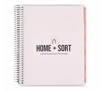 Erin Condren 7x9 Home Organization Planner | Learn to Tidy, Organize, & Clean| 124 Pages, 80 lb. Premium Paper, Designed by Erin Condren X Home + Sort