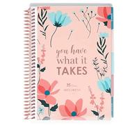 Erin Condren Coiled A5 Daily Wellness Planner, Features 160 Pages of Thick, Bleed Resistant 80 Pound Mohawk Paper Boost Productivity, Durable, Pretty, Cute, Stylize