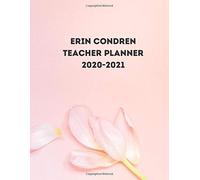 Erin Condren Teacher Planner 2020-2021: Teacher Planner & Calendar - Lesson Plan Organizer Book (6" x 9")
