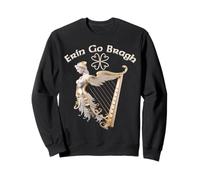 Erin Go Bragh forever Ireland Angelic Irish Harp Sweatshirt