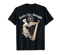 Erin Go Bragh forever Ireland Angelic Irish Harp T-Shirt