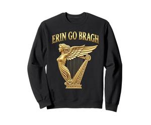 Erin Go Bragh Irish Heritage, Celtic Harp emblem design Sweatshirt