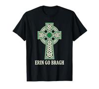 Erin Go Bragh Irish Pride Ornate Celtic Cross Knotwork T-Shirt
