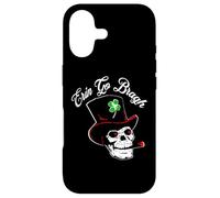 Erin Go Bragh St Patrick's Day Saint Paddy's Skull Shamrock Case for iPhone 17