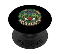 Erin Go Bragh Stained Glass Claddagh Round Tower Irish Pride PopSockets Adhesive PopGrip