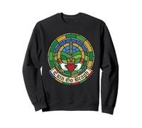 Erin Go Bragh Stained Glass Claddagh Round Tower Irish Pride Sweatshirt