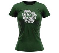Erin Go Bragh Womens T Shirt Ireland Forever Tee St Patricks Day Paddy Ladies Top, XXL, Bottle