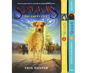 Erin Hunter Survivors Series 3 Books Collection Set (Darkness Falls, A Hidden Enemy, The Empty City)