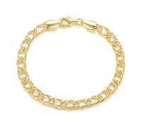 ERIN MARIE 14K Gold Bracelets Non Tarnish Cuban Chain Gold Bracelets for Women Sparse Design Gold Chain Bracelet Gifts for Women Every Occasion (6.5-9 in), L, 14k, no gemstone