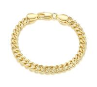 ERIN MARIE Gold Bracelets For Women Men 14K Gold Bracelets For Women Sturdy Link Chain Bracelet Stack Women’s Men’s Bracelet With Gifts Box 6.5'' 7'' 7.5'' 8'' 9'', 7.5in, Yellow Gold, no gemstone