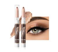 Erinde 2 Color Gradient Eyeshadow Stick, Gradient Cream Eye Shadow Pencil | Blendable Multi Tone Eye Makeup Crayon, Long Wearing Smooth Glide Eye Stick, Portable Quick Makeup, Vegan & Cruelty-Free #5