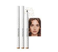 Erinde 2PC Light Brown Freckle Pen, Long Lasting Face Freckle Makeup Tool, Waterproof Quick Dry Freckles Tattoo Marker for Natural Sunkissed Makeup #01