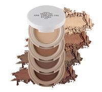 Erinde 4 Colors Mini Eyeshadow Palette, Matte Shimmer Quartet, Rich Color, Velvety Texture, Eye Makeup Palette with Mirror, High Pigmented, Long Lasting, Ultra-Blendable, Great for Travel M01#