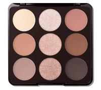 Erinde 9 Colors Nude Eyeshadow Palette, Warm Brown Neutral Eye Shadow Makeup Palette with Mirror, Highly Pigmented Matte Shimmer & Glitter Eyeshadow Long Lasting Blendable for Daily Natural Look,01