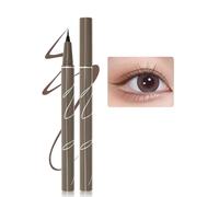 Erinde Brown Waterproof Liquid Eyeliner Pen, Ultra Fine Tip Black Eyeliner, Smudge Proof Long Lasting Formula, Quick Dry Sweat Resistant Liner, Precise Winged Cat Eye Makeup Tool, Easy to Apply,02#