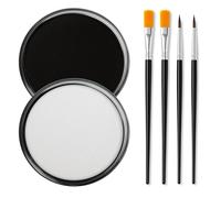 Erinde Face & Body Painting Paint Set, with 4 Brushes, Water-Based Non-Toxic Children's Make-Up, Halloween Make-Up, Theatre Make-Up, Face Paint for Carnival Body Painting