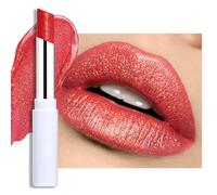 Erinde Hydrating Shimmer Lipstick, Moisturising Glossy Lip Colour with Smooth Creamy Texture, Long Lasting Lightweight Makeup, Nourishing Shine Finish Lip Balm Stick, Vegan & Cruelty-Free #02