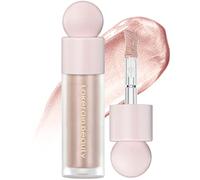 Erinde Liquid Highlighter Makeup, Shimmer Cream Highlighter, Natural Light Face Brightening Highlight, Body Glow Drops Glitter #3 Rose Gold, 1