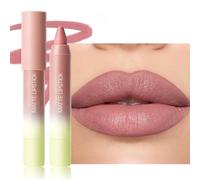 Erinde Matte Lip Crayon, Long Lasting Velvet Finish Lipstick Pen, Soft Blurred Effect, Lightweight Smooth Creamy Texture, Transfer Resistant Smudge Proof Lip Colour, Comfortable Non Drying Makeup 1#