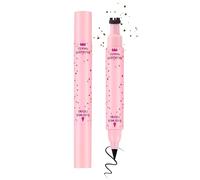 Erinde Natural Freckle Eyeliner Pen, 2 in 1 Liquid Freckle Stamp & Smudge-Proof Liquid Eyeliner, Long Lasting Waterproof Freckles Tattoo Marker, High Pigment Eye liners 2#