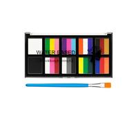 Erinde Professional Face Body Paint Palette, High Pigment Multicolor for Halloween, Festivals, Cosplay & Stage Makeup, Smooth Blendable Formula, Long Lasting, Easy to Apply & Remove A