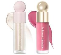Erinde Soft Pinch Dewy Liquid Cream Blush & Shimmer Face Highlighter, Velvet Silk Texture, Buildable