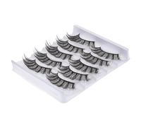 ERINGOGO 1 Box False Eyelash Extensions Lightweight Fiber Natural-looking Black Lashes Fashionable Design Make Eyes Bright and Charming DIY at Home Gift for Women and Girls