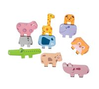 ERINGOGO 1 Set Animal Shaped Building Blocks for Montessori Educational Plaything to Enhance Cognitive Skills and Parent Interaction Safe Wooden for Learning