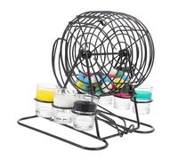 ERINGOGO 1 Set Bingo Machine Tabletop for Family Fun Emotion Raising Game with Complete Accessories for Parties and Gatherings