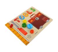 ERINGOGO 1 Set Busy Board Montessori Sensory for Interactive Educational Plaything for Fine Motor Skills Wooden Activity Board for Boys and Travel Essential for Early Learning