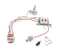 ERINGOGO 1 Set Electric Guitar Replacement Parts Set: With Volume Control Knob - Flexible 3-way Switch Metal Wiring Ideal For DIY And Repairs