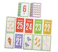 ERINGOGO 1 Set Flash Cards Educational Learning Tool for Ages Bright Colors Patterns Cognitive Development Early Learning present