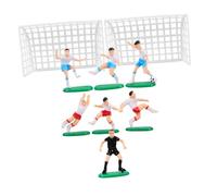 ERINGOGO 1 set Football Cake Decorations Miniature Soccer Decor for Boys Birthday Safe Materials Complete Football Scene Accessories for Cake Decor and Party Atmosphere