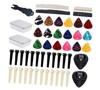 ERINGOGO 1 Set Guitar Bridge Pin Puller Kit Guitar Bridge Pin Supply with Plectrums Durable Material for Lasting Use and Beautiful Design